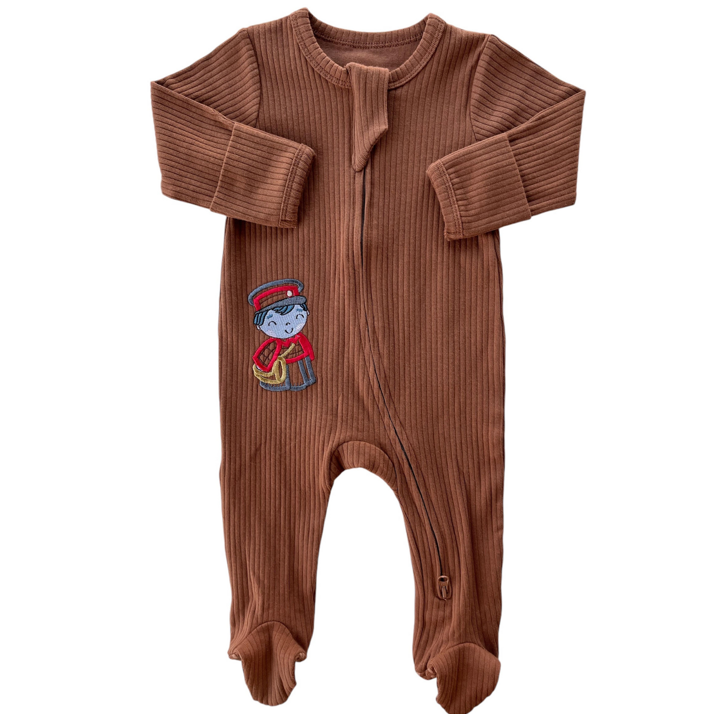 Brown Mail Carrier Romper