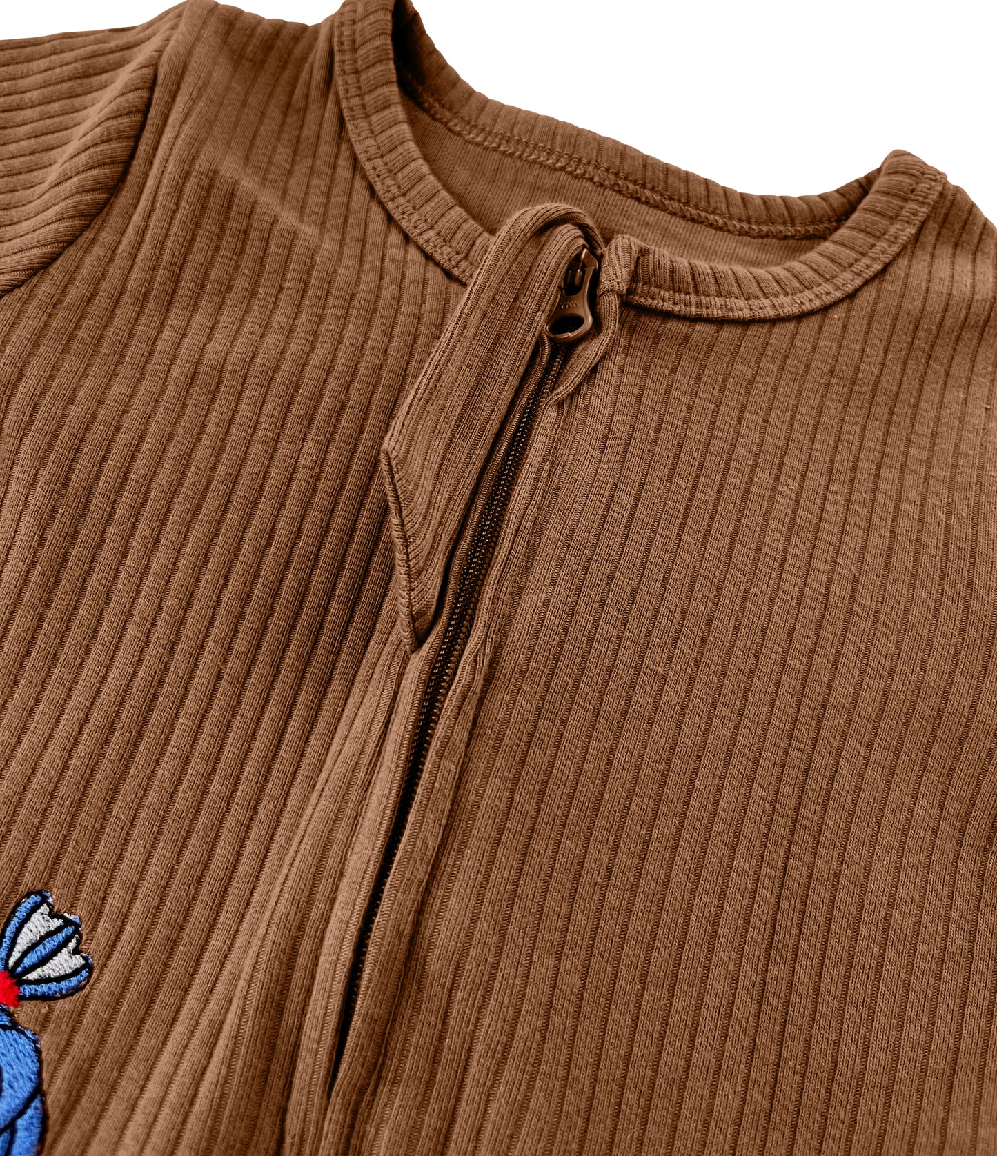 Brown Long Sleeve Romper
