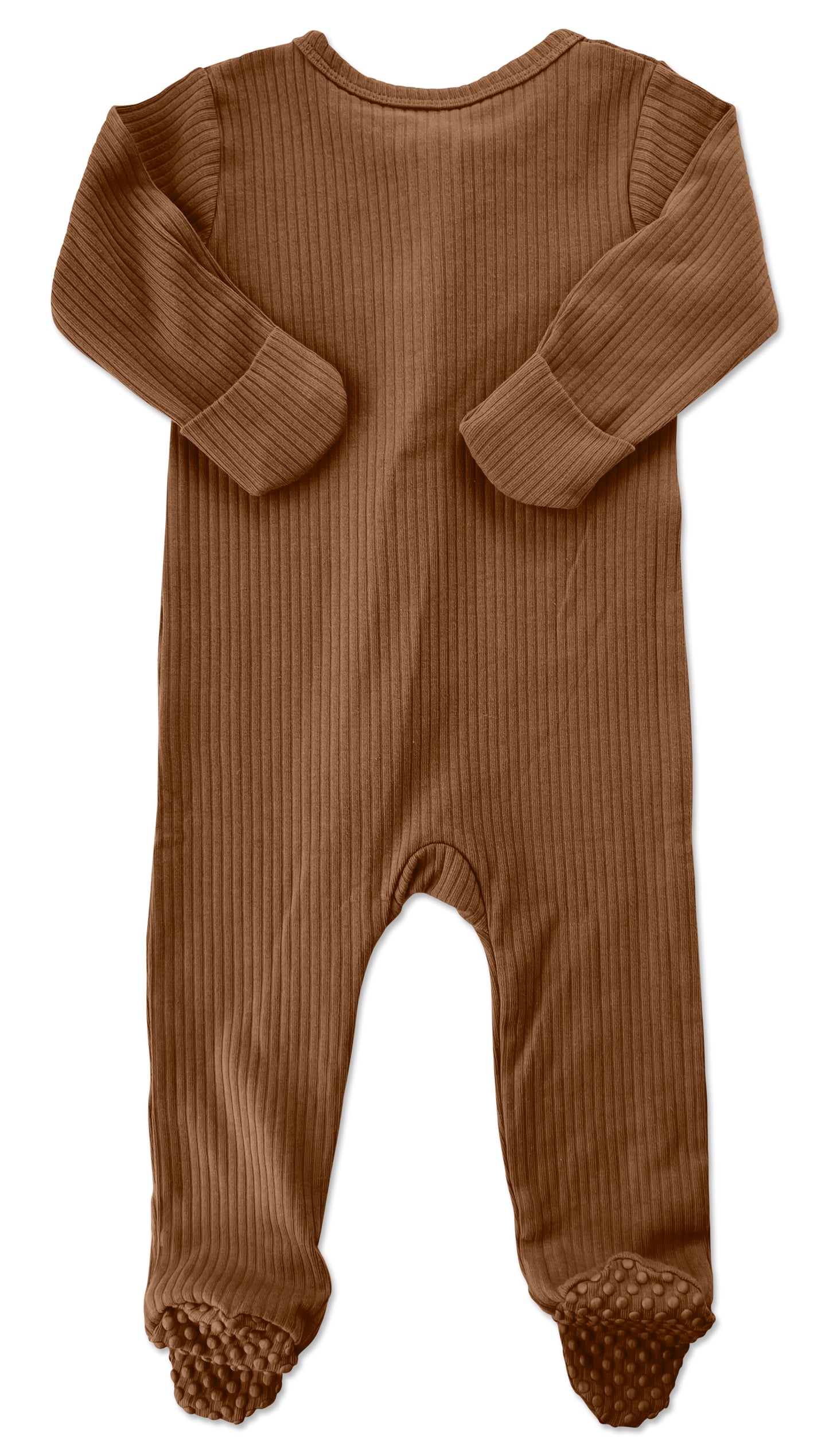 Brown Long Sleeve Romper
