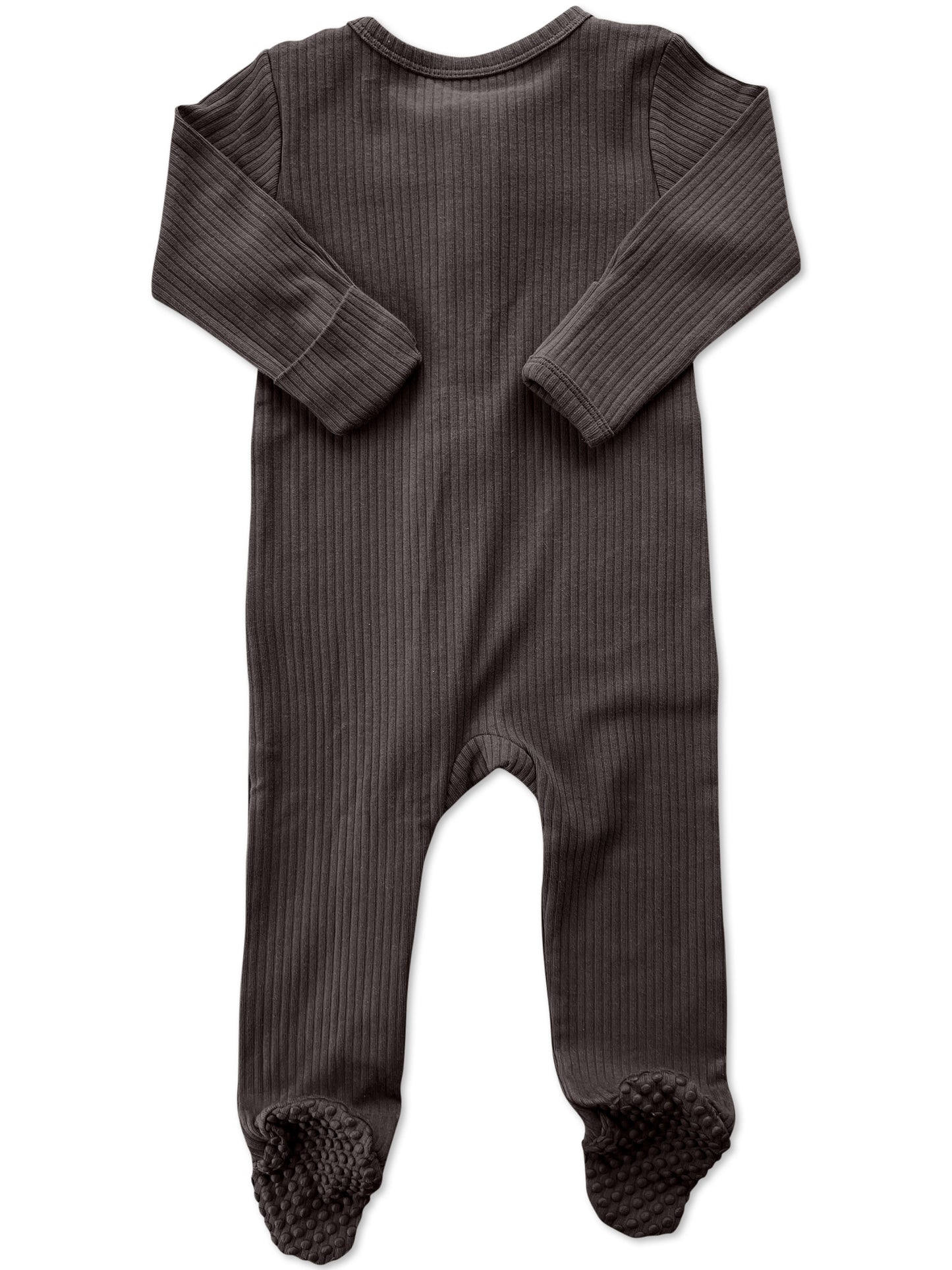Dark Long Sleeve Grey Samurai Romper w/blue buns