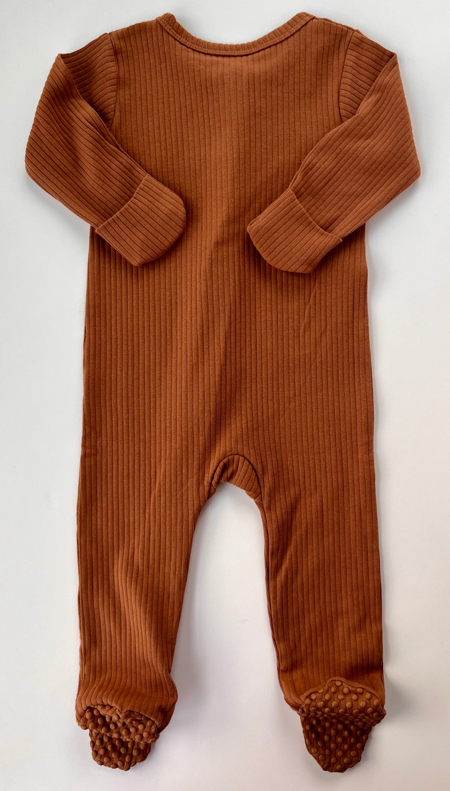 Brown Long Sleeve Romper