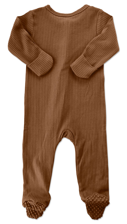 Brown Long Sleeve Romper