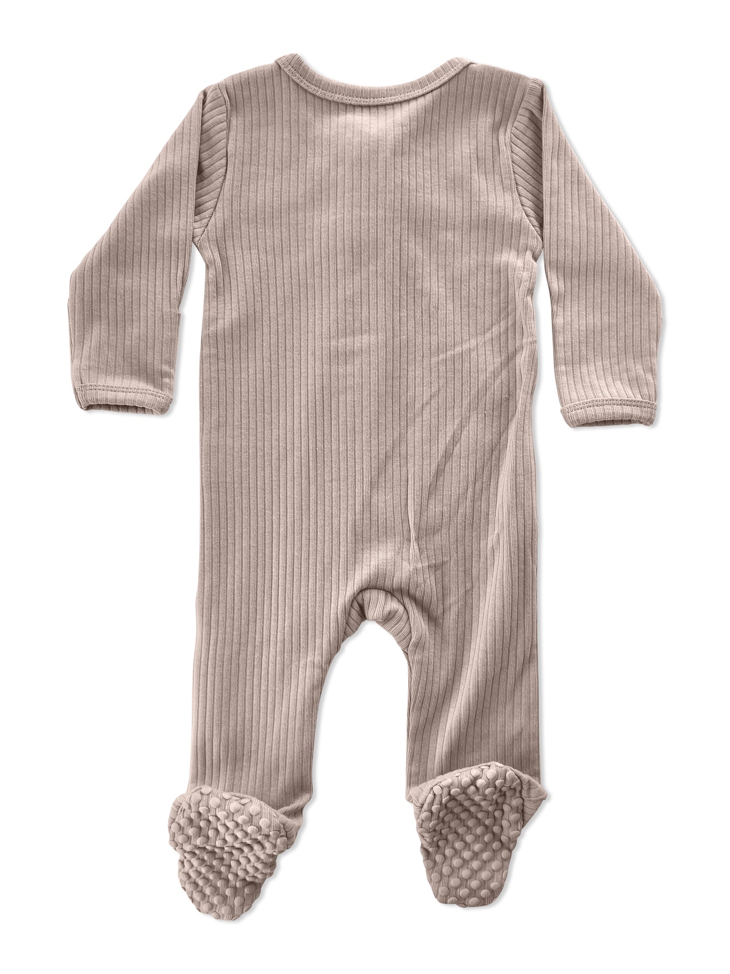 Mauve Cherry Blossoms Long Sleeve Romper