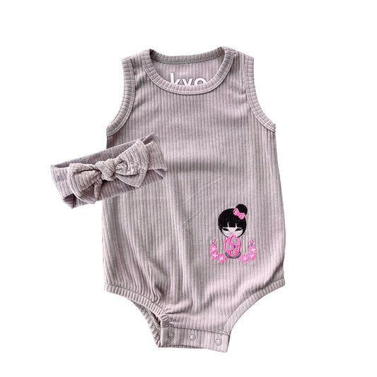 Mauve Onesie 2-Piece Set